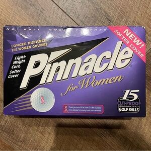Pinnacle for Women Golf Balls 15 Pack New Softer Cover (Breast Cancer Awareness)